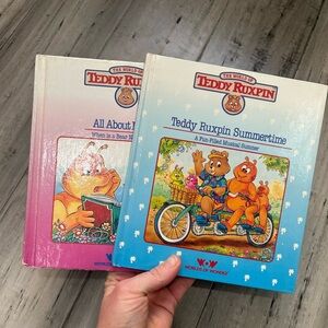 Vintage Teddy Ruxpin Book Set